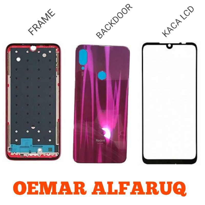 HOUSING FULL SET BACK DOOR FRAME LCD XIAOMI REDMI NOTE 7 ORIGINAL TERLARIS