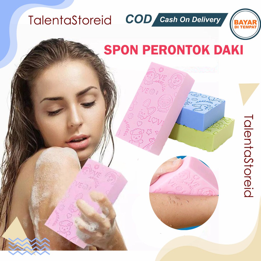 Spon Mandi Perontok Daki Exfoliating Bath Sponge