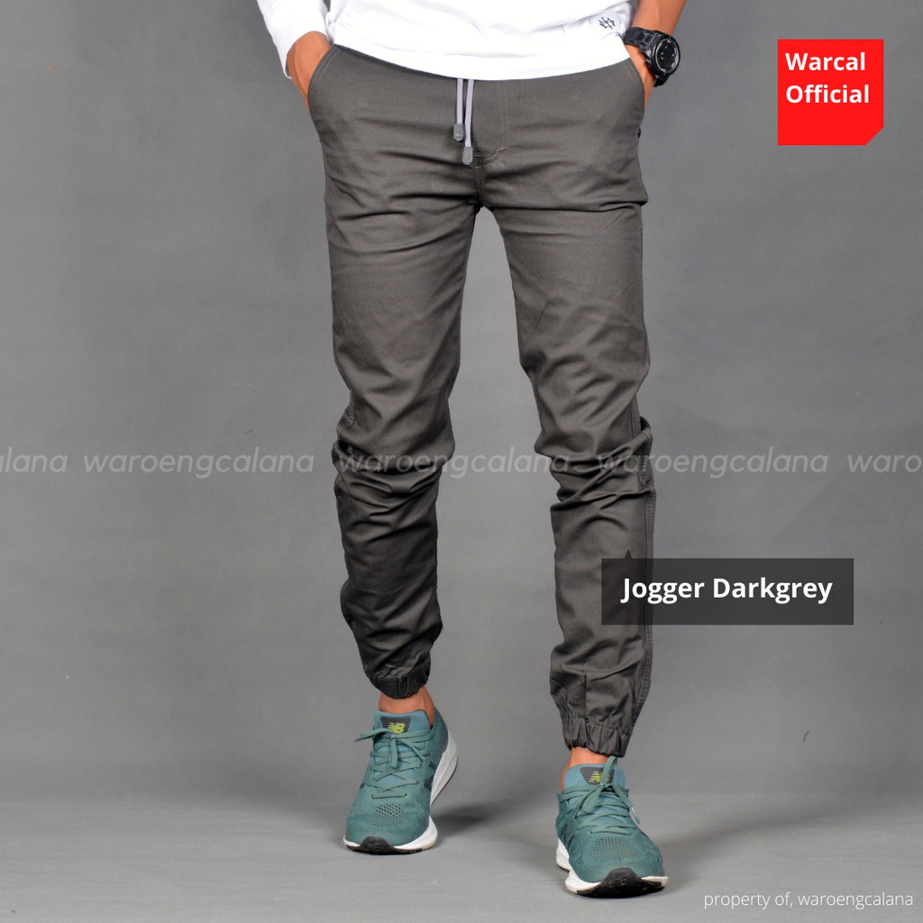 Jogger Pants Darkgrey Celana Panjang Pria