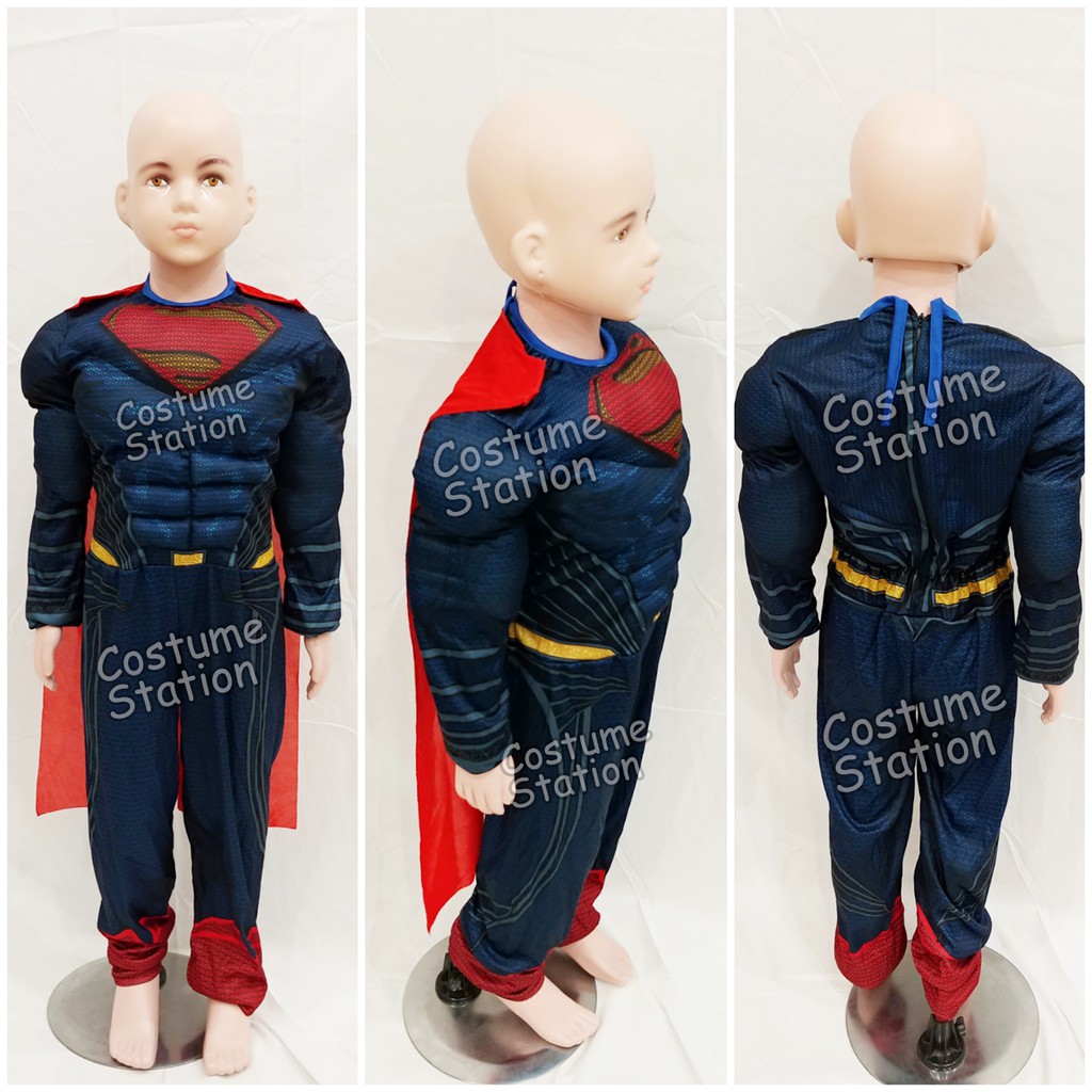 Kostum Superhero Superman / Costume DC Justice League anak laki