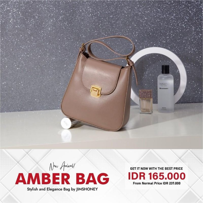 FREE EXCLUSIVE BOX TAS SELEMPANG WANITA UNIK JIMS HONEY JH AMBER BAG BRANDED MEWAH KADO CANTIK UNIK