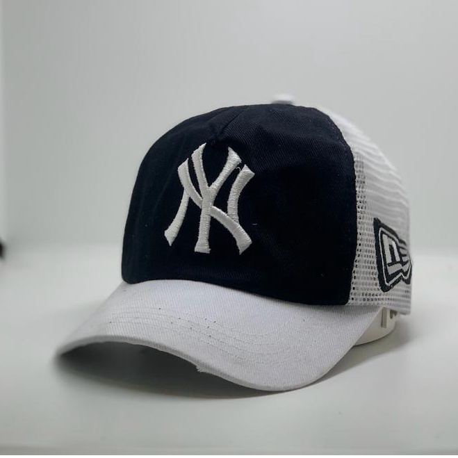 topi jaring bordir ny original import bordir terbaru / topi baseball cewek korea terlaris
