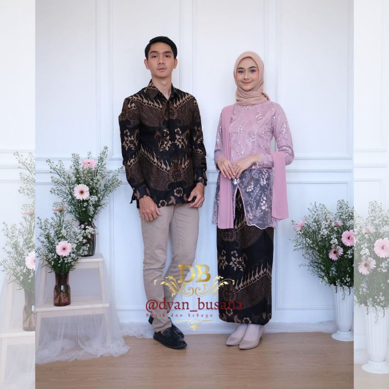 Kebaya Couple Adeva Dusty Pink