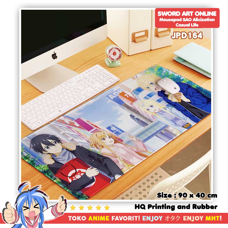 Mousepad Anime Gaming - Deskpad - Sword Art Online SAO : Alicization