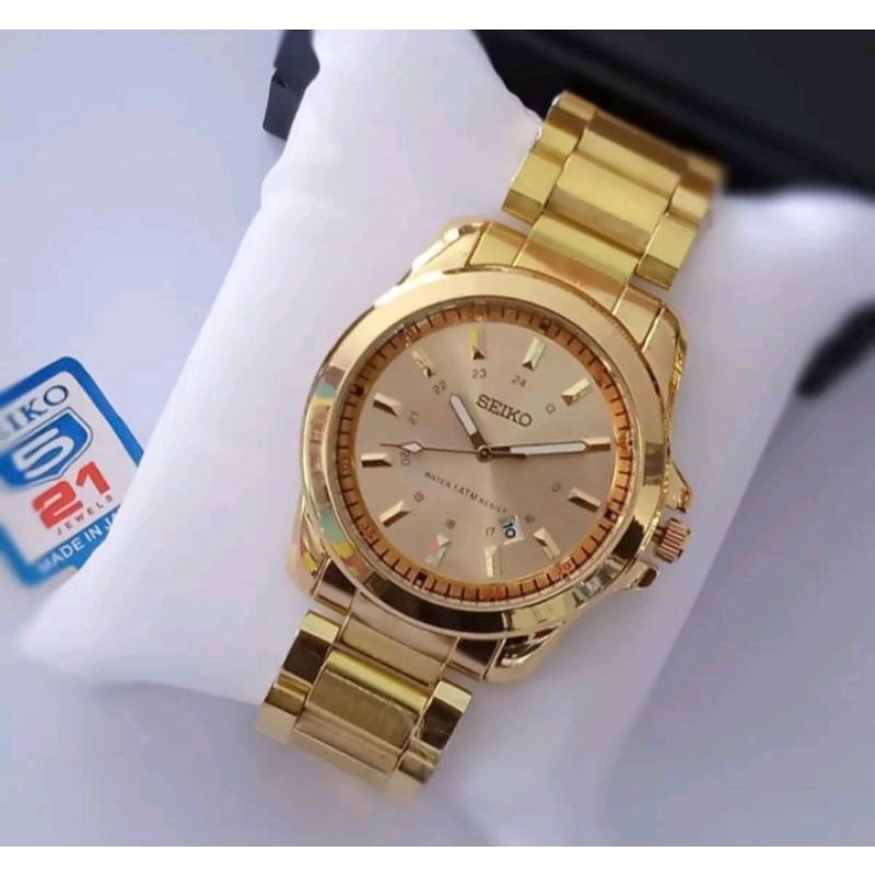 ORIGINAL JAM TANGAN PRIA SEIKO TALI RANTAI/JAM TANGAN PRIA STAINLESS STEEL