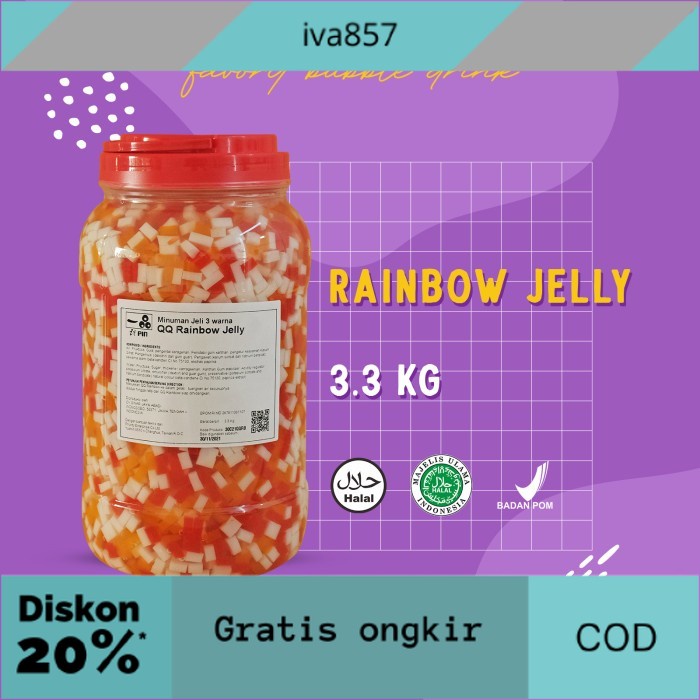 

PROMO QQ RAINBOW JELLY ITPIN 3.3 KG GRATIS ONGKIR