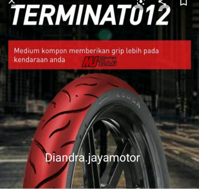 Paket ban tubles corsa matic 80/90 + 90/90.14 dapat 2 ban depan + Blakang free pentil  for  all matic honda.yamaha.suzuki