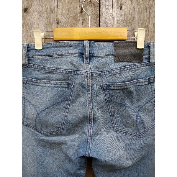 calvin klein jeans slim straight blue wash second original