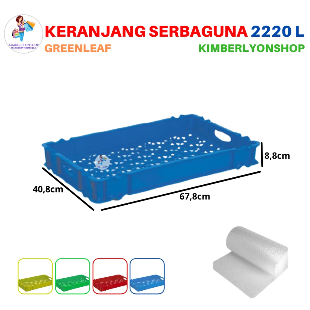 Keranjang Industri / Container lubang 2220 L Green Leaf