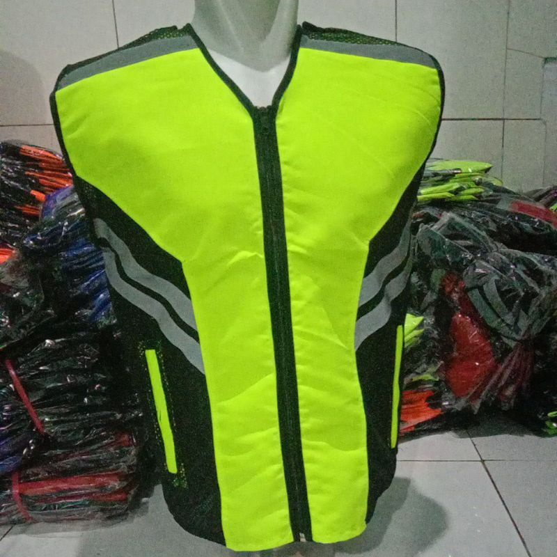 Rompi polos tanpa perekat ,safety,touring,kerja,proyek, parkir