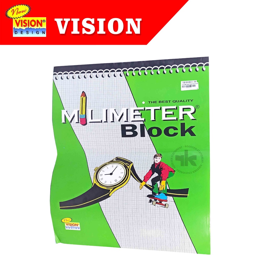 

Vision Buku Milimeter Block A3 (Double Folio)