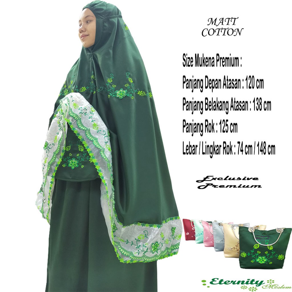 Mukena Bordir Organdi Mukena Dewasa Mukena Eternity premium Mukena Rukuh Terbaru