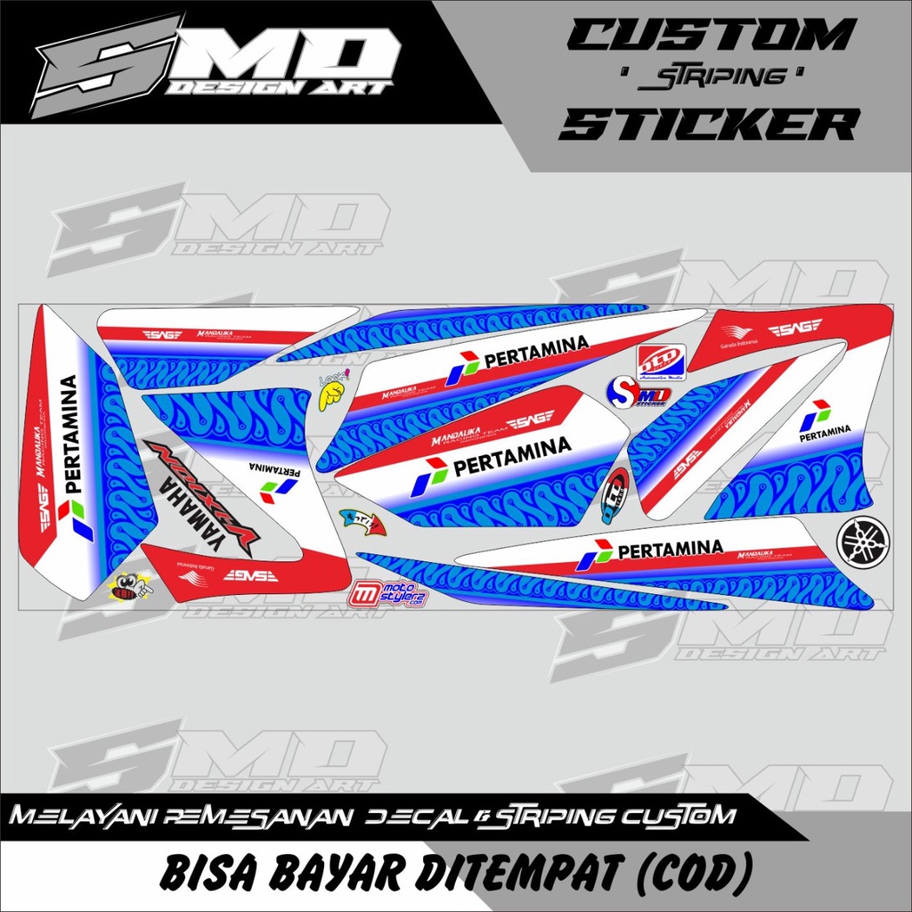 STRIPING VARIASI VIXION OLD MANDALIKA