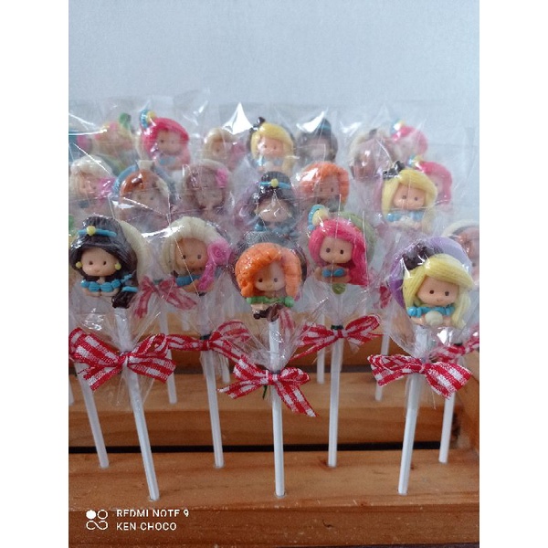 

( min 20pcs)Coklat lolipop princess