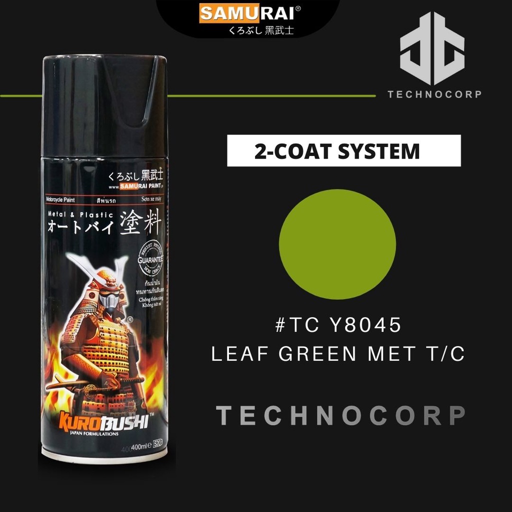 

Cat Semprot SAMURAI PAINT TC Y8045 LEAF GREEN MET TC / CANDYTONE GREEN