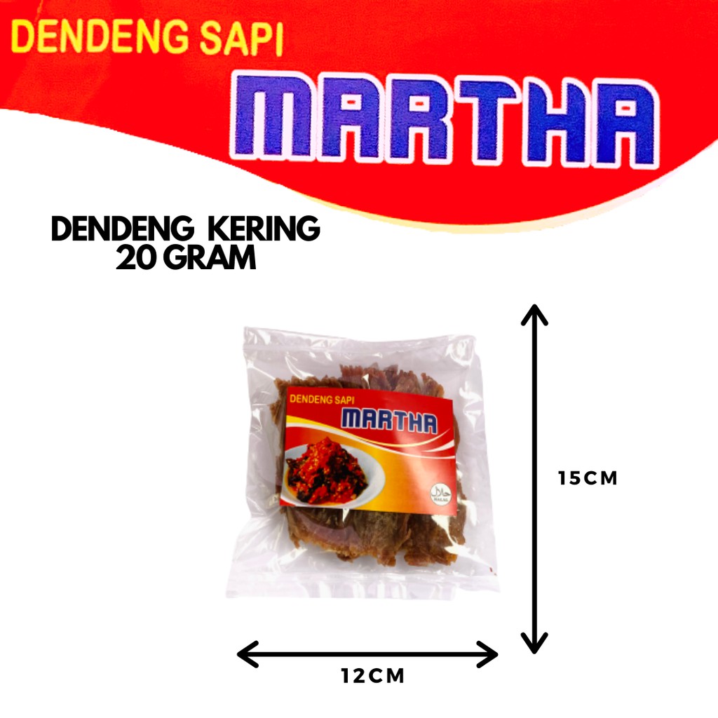 

DENDENG KERING MARTHA 100% HALAL ASLI PADANG - 20 GRAM