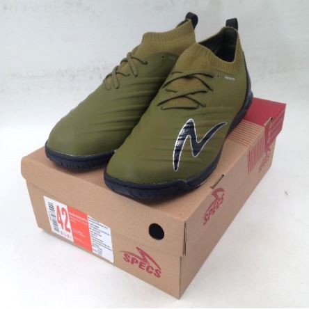 SEPATU FUTSAL SPECS SWERVO GALACTICA ELITE IN SEARGANT GREEN