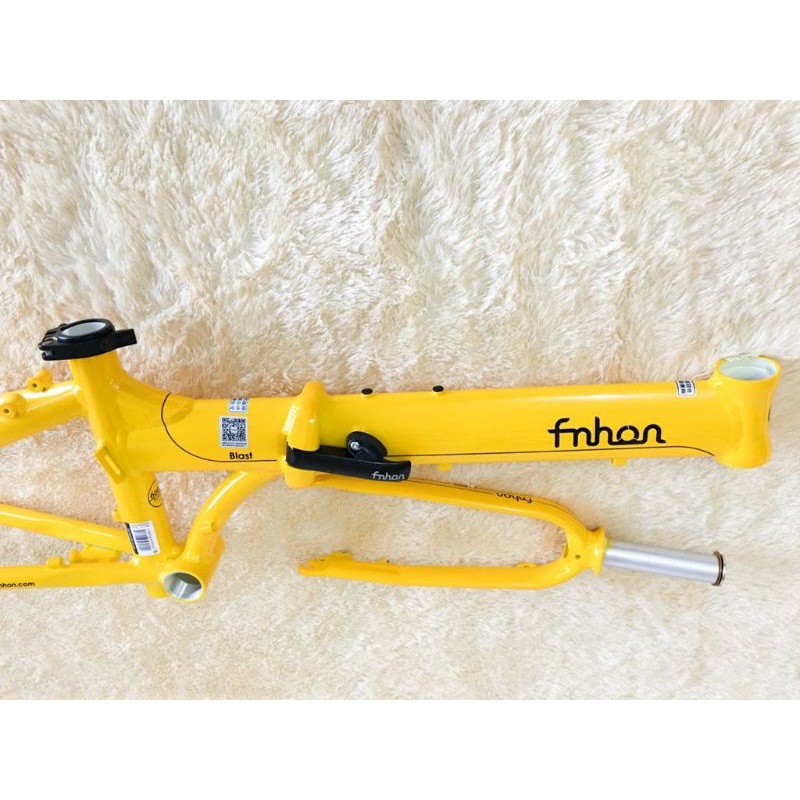 Frame set Fnhon Blast Kuning Yellow Discbrake Db  Disc Brake 20 22 inch Alloy