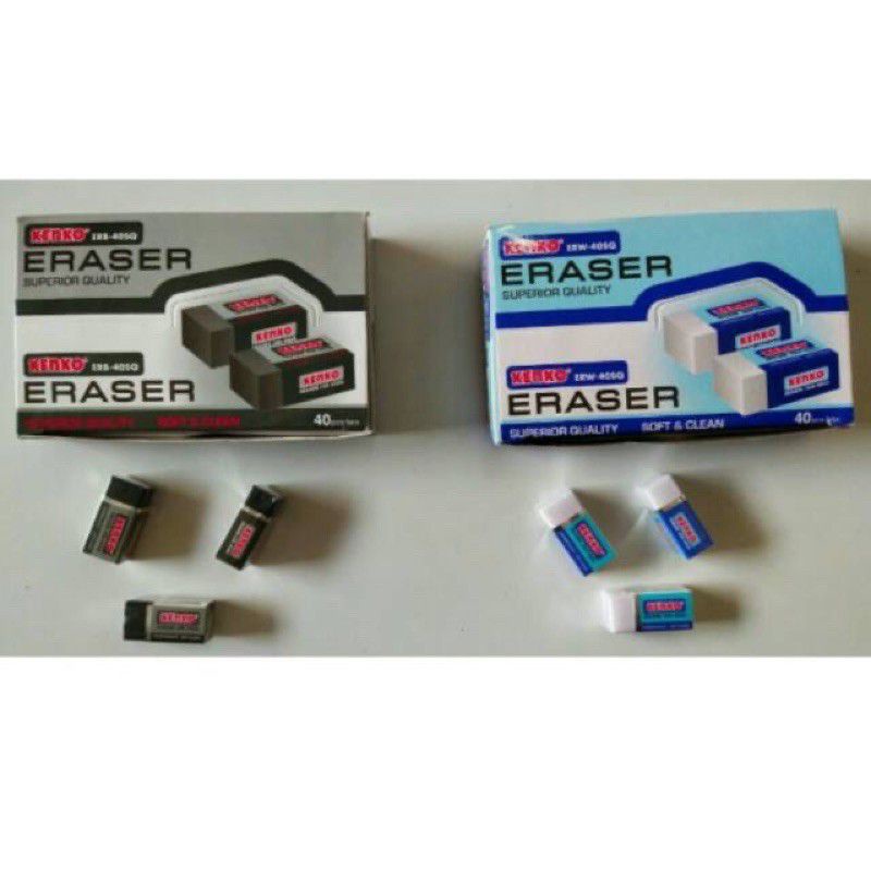 

Eraser/Penghapus Pensil Kenko Kecil ERB-40 Hitam ERW-40 Putih Eceran