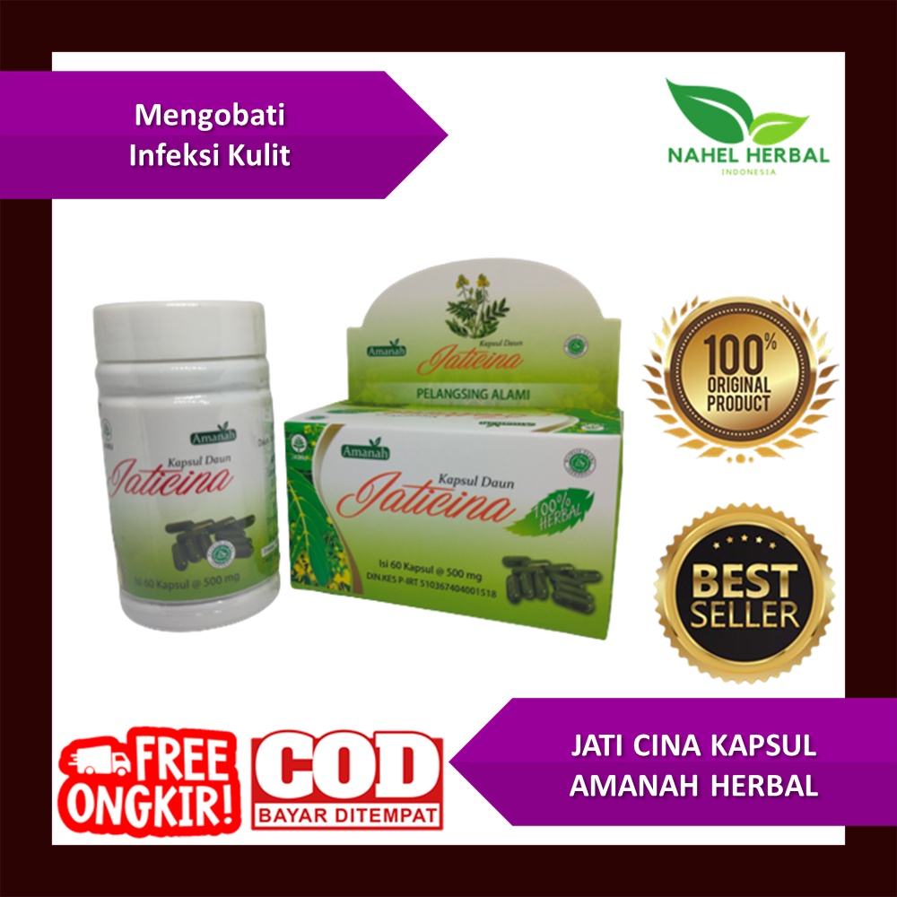 Cod Kapsul Pelangsing Daun Jati Cina Original BPOM - Obat Diet Slimming Herbal Pembakar Lemak - Slim