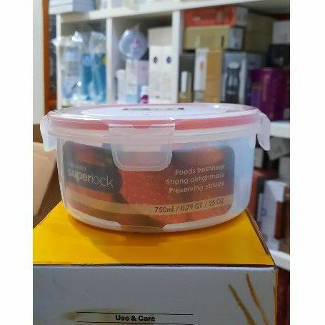 Lock n Lock Round Food Container 750ml Superlock SLP320 / Toples Lock n Lock murah