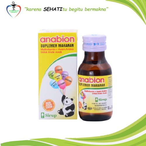 ANABION 60ML SIRUP MULTIVITAMIN PENAMBAH NAFSU MAKAN ANAK