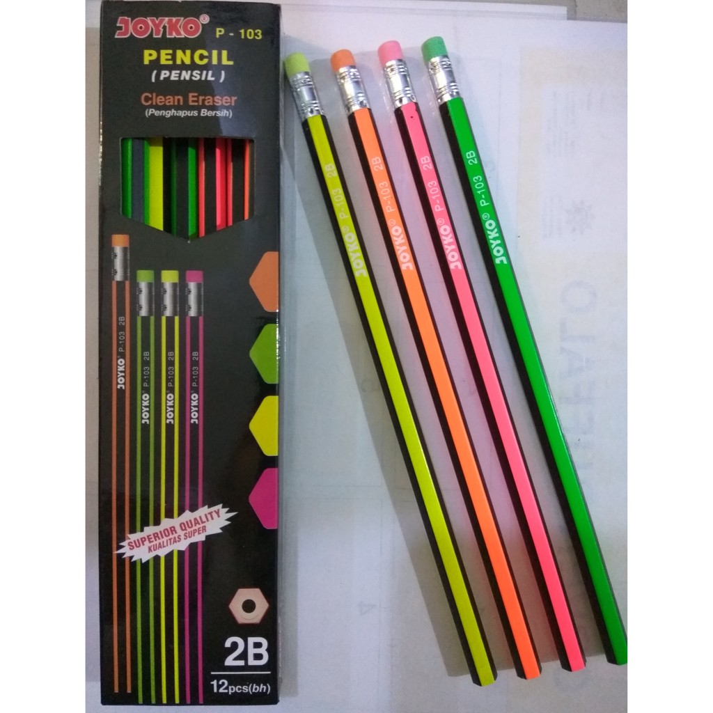 

Pensil 2B joyko P-103 penghapus