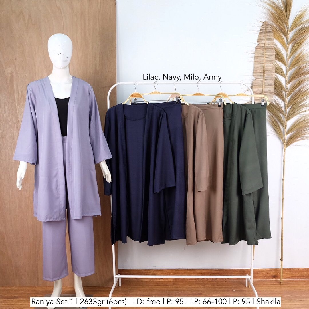 Grosir (105rb X 1pcs) - Raniya Set 1 *milo*