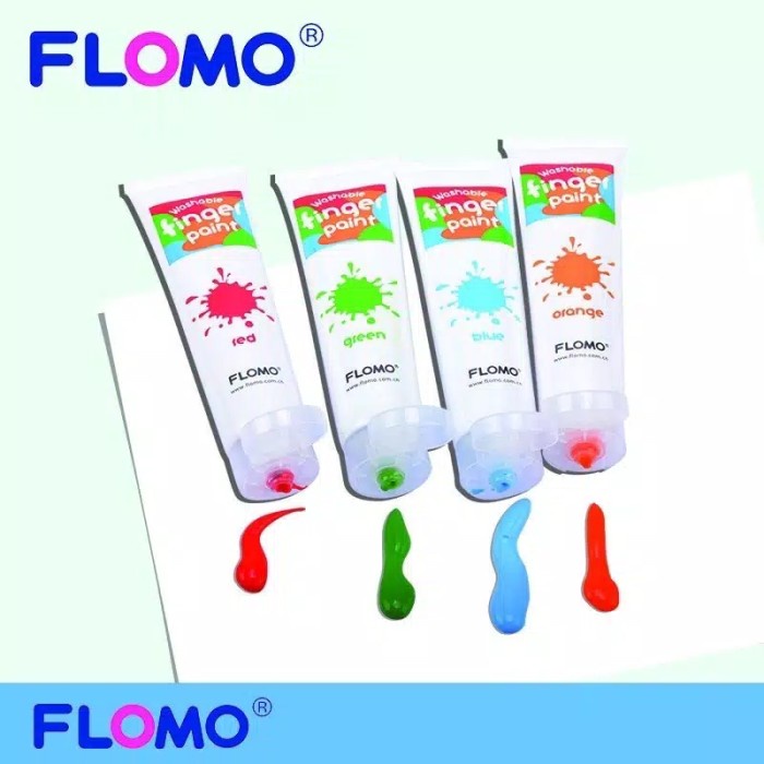 

air-cat- cat alat melukis lukis warna anak flomo washable kids finger paint ori - basic -cat-air.
