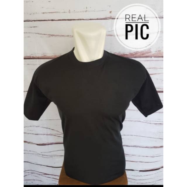 Kaos polos (Distro) -Hitam