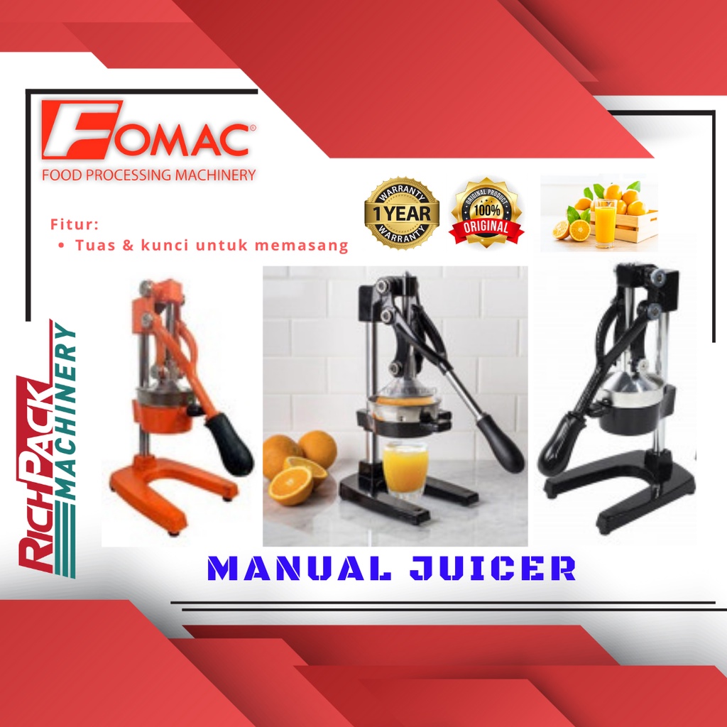 FOMAC MJC-Series Manual Juicer Alat Peras Jeruk Manual