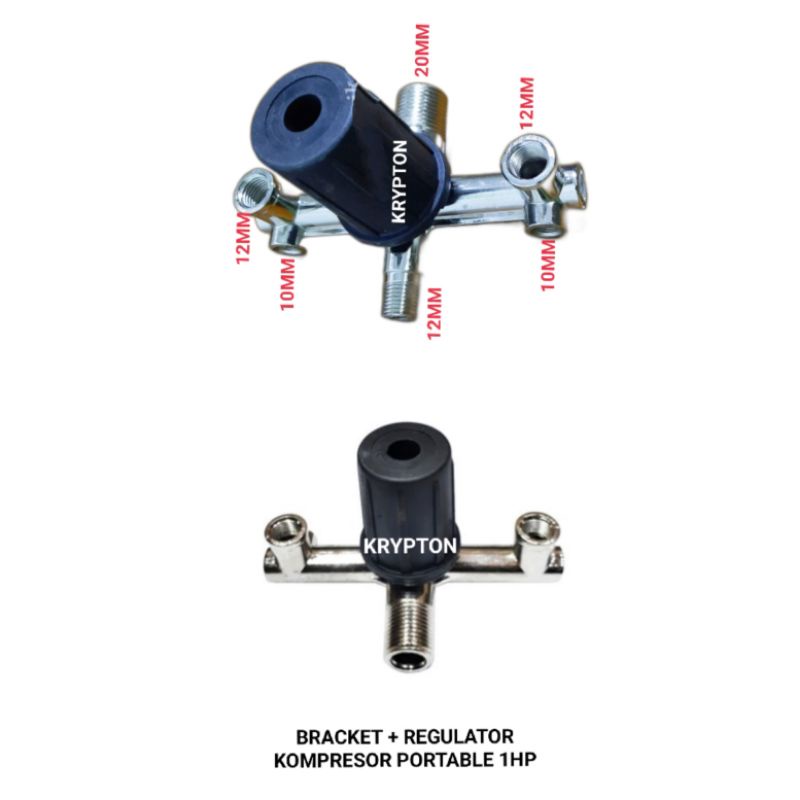 BRACKET + REGULATOR KOMPRESOR