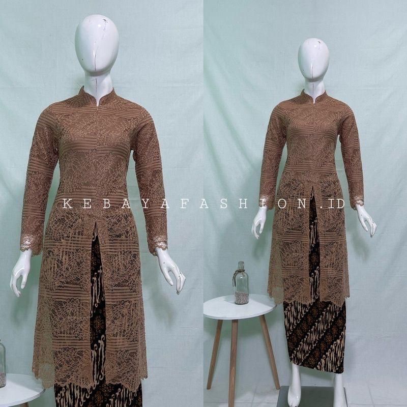 kebaya brokat terbaru/Kebaya modern/Kebaya terlaris/Kebaya cantik/Kebaya terbaru dari DISTA GALERY STORE-6