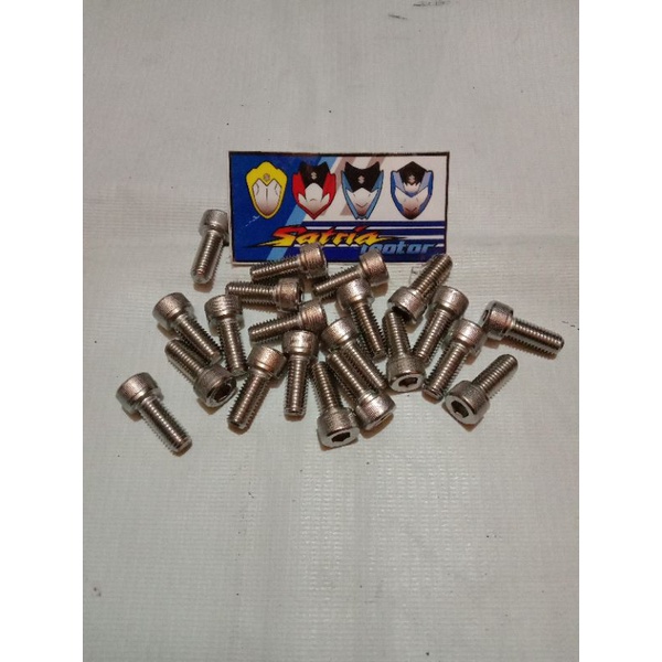 Baut stainless footstep satria fu satria fu Fi