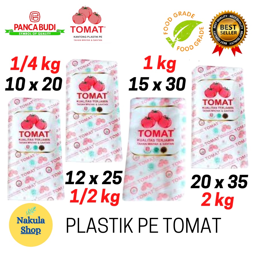 PLASTIK PE TOMAT KUAT &amp; ANTI BOCOR 10x20 12x25 15x30 20x35