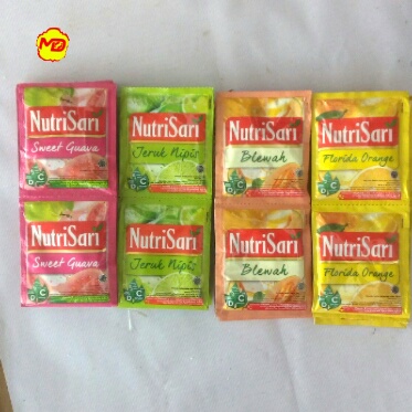 

Nutrisari Sachet Aneka Rasa Florida Orange / Blewah / Jeruk Nipis / Sweet Guava 14 gram