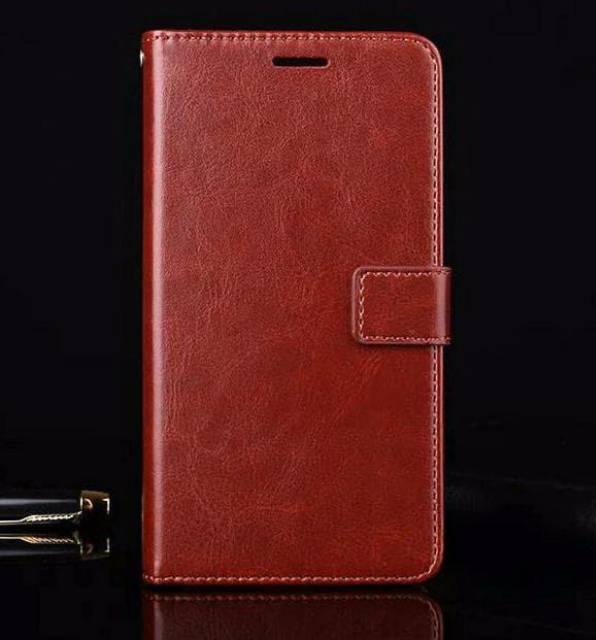 Case Flip Wallet Kulit Oppo A5S