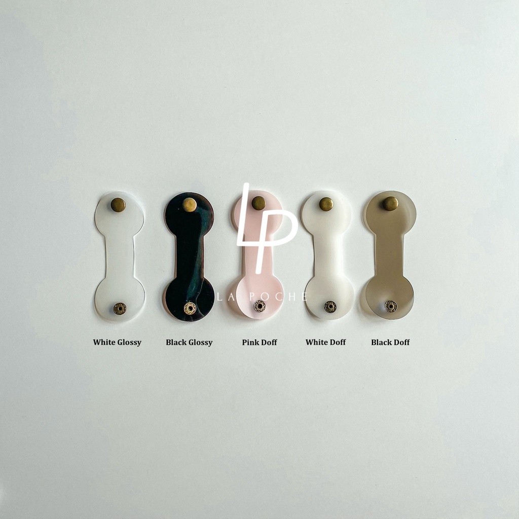 POPPY Cable Tie Charger Organizer Strap Cord Clip Penggulung Pengikat Kabel Klip Perapih PVC Pengikat Penjepit Masker Clip Mask