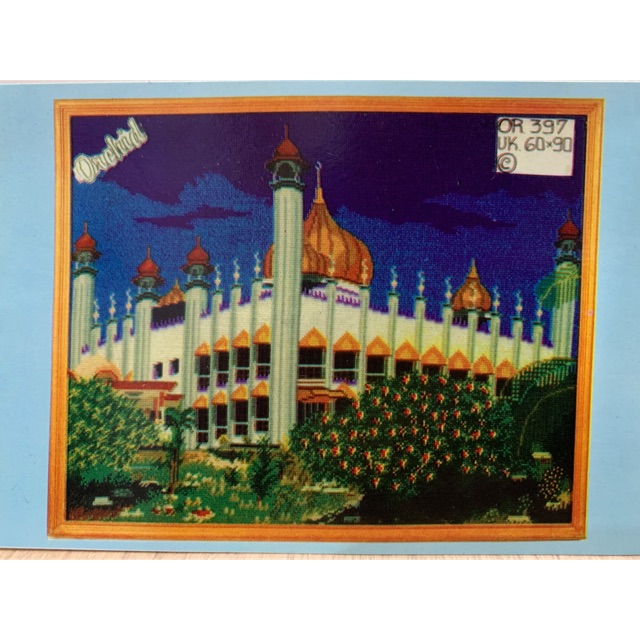 KRISTIK KRUISTEK CROSS STITCH ORCHID MASJID MESJID IBADAH KA'bah