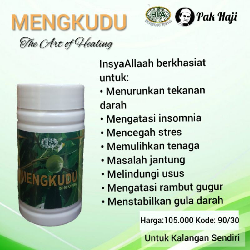 Kapsul Mengkudu HPA penstabil Darah