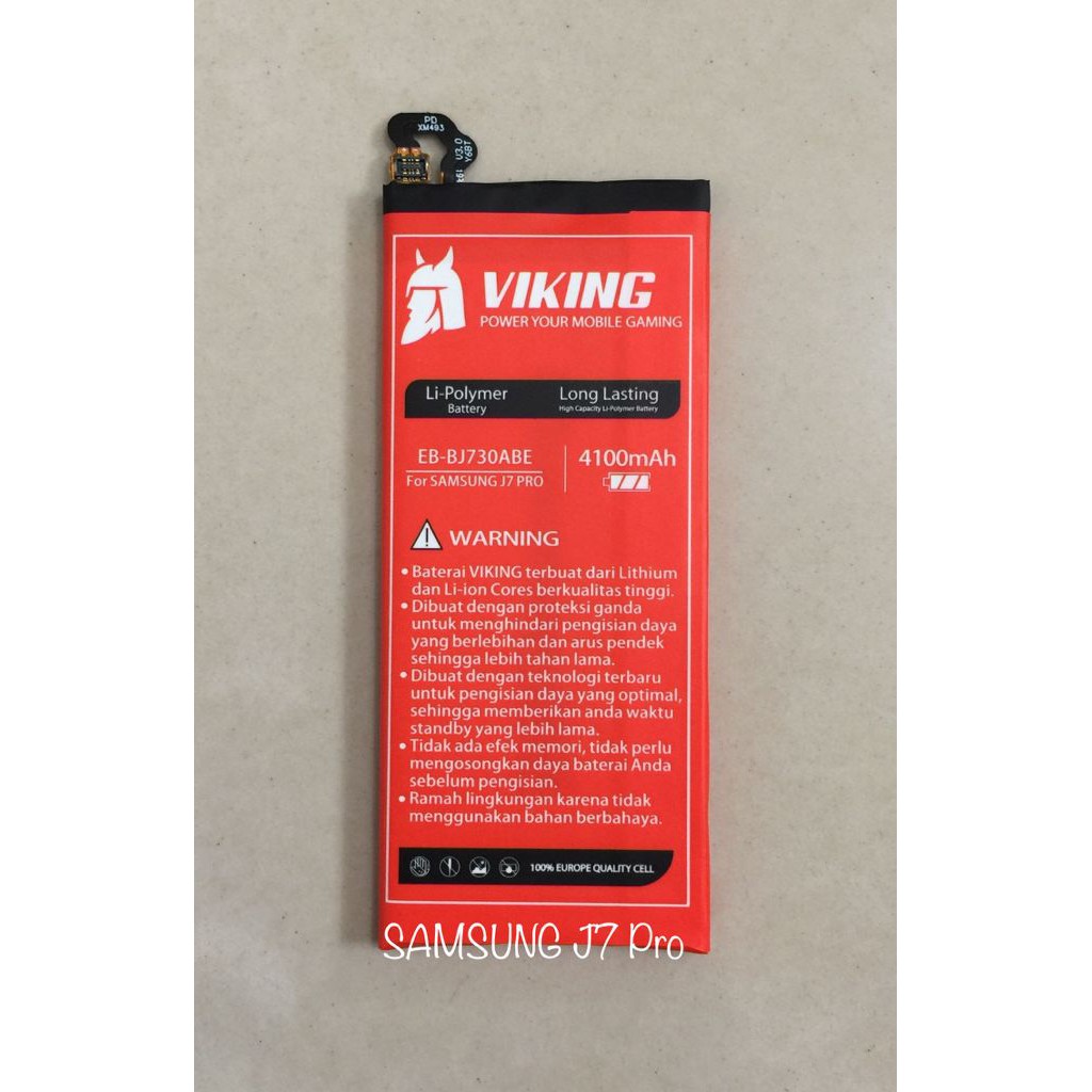 Baterai Viking Samsung Galaxy J7 Pro - J730 4100mAh - EB-BJ7 4100mAh batere