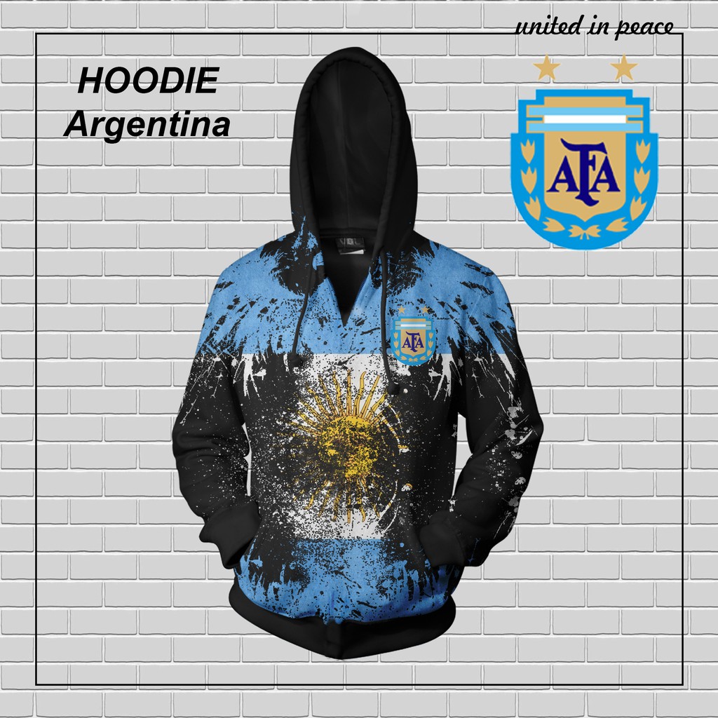 JAKET PRINTING BOMBER - ARGENTINA DAN HOODIE - ARGENTINA
