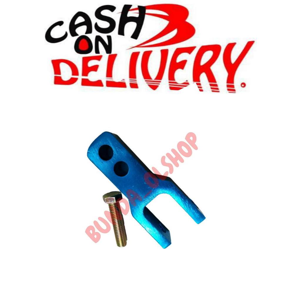 BIRU PENINGGI SHOCK BELAKANG MATIC CNC IMPORT UNTUK BEAT,MIO,VARI