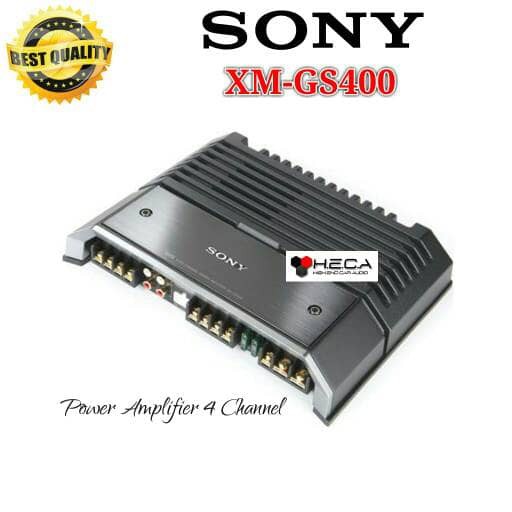 Power Amplifier 4-Channel SONY XM-GS400 Audio Mobil 4Ch XMGS400