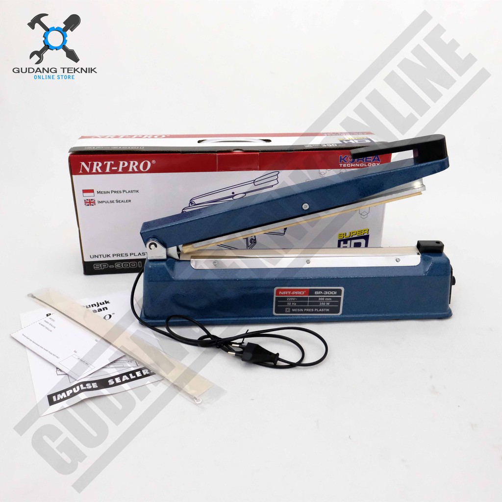 Mesin Press Plastik NRT SP300I BODY BESI - Impulse Hand Sealer SP 300 - Alat Pres Segel Plastik NRT