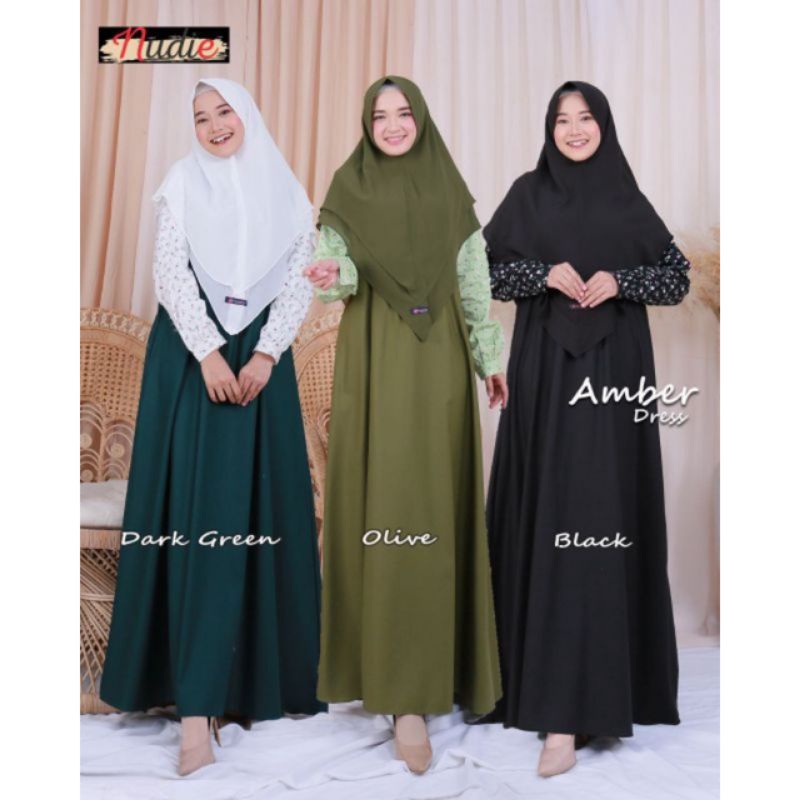 AMBER DRESS / OPEN PO / GAMIS ONLY / GAMIS SYAR'I / ELEGANT / BY NUDIE COLLECTION