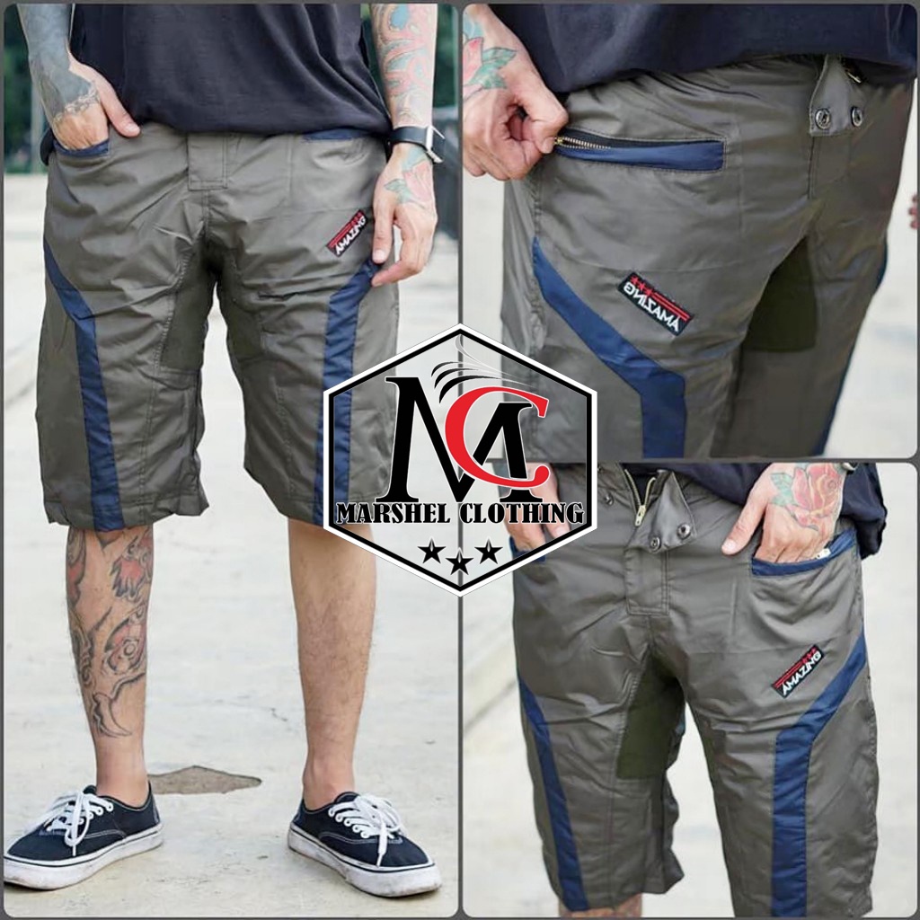 RCL - Celana Pendek Amazing 001 / Celana Cargo Waterproof / Celana Kargo Pendek Murah M.L.XL