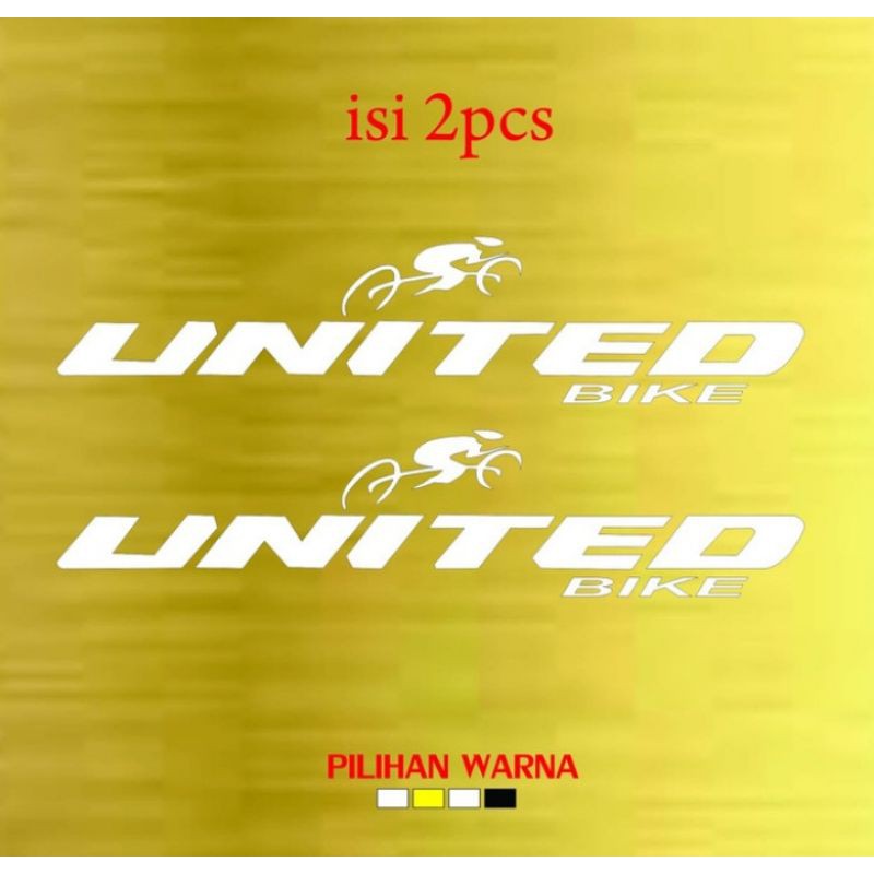 Cutting Sticker Sepeda United Bike/Sticker Custom United