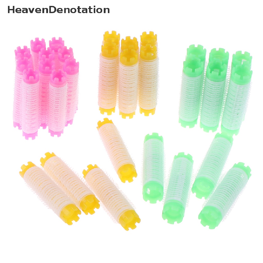 [HeavenDenotation] 10pcs fluffy Hair Root Rollers Pack Perm Rods Set Air Fringe Bang Hair Curler