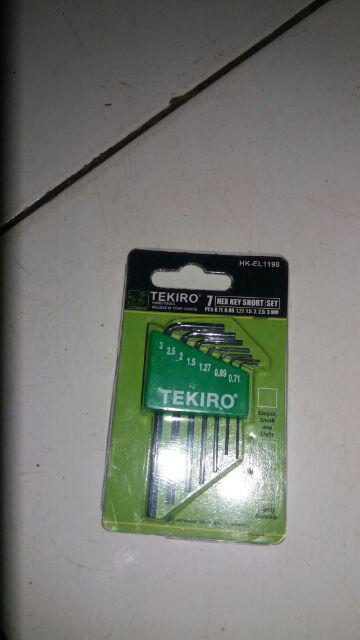 Perkakas Kunci L Tekiro Set Buka Baut Monel Tekiro Kunci L Mini Set 7pcs Tekiro Elektronik